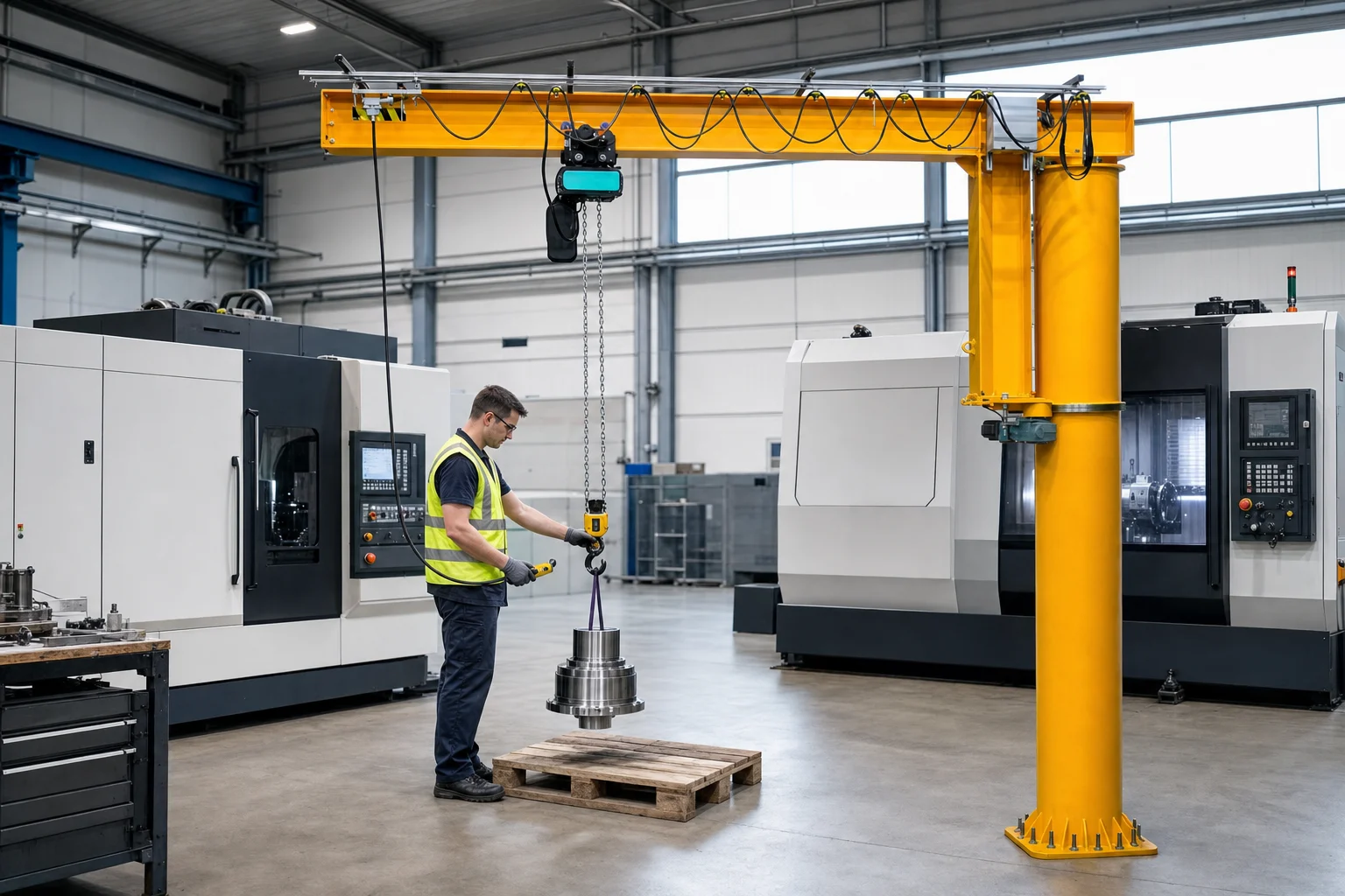 Pillar jib crane buying guide: 270° vs full 360° rotation