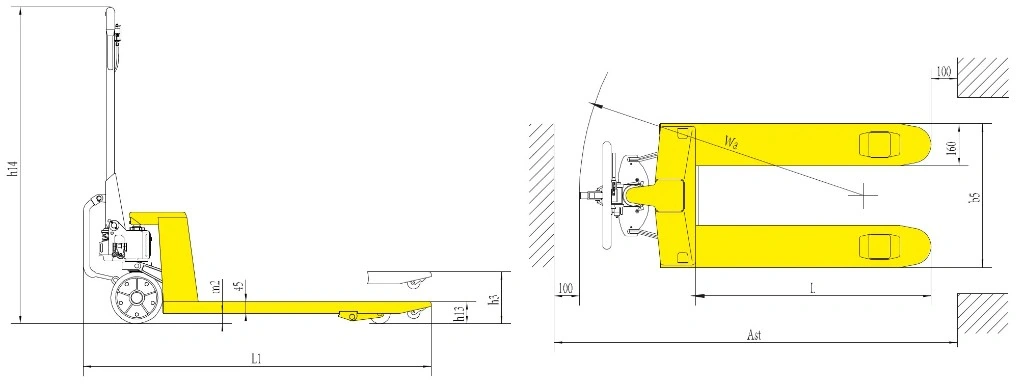 Mechanical Assist Pallet Truck (RPVM2500) 2500 kg 2