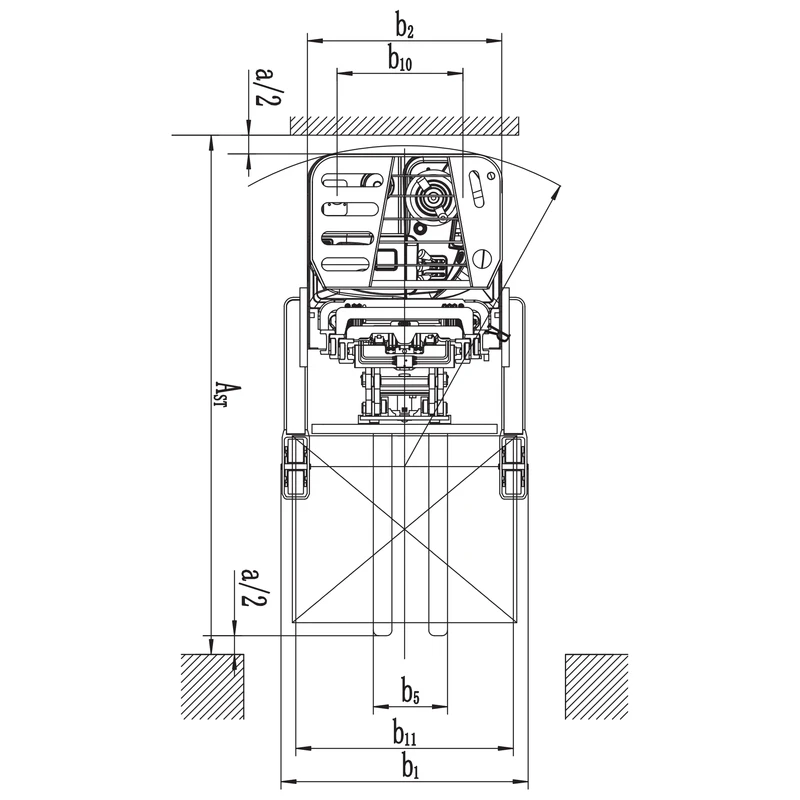 Electric Fork Reach Truck (REV15DS/REV18DS) 1500-1800 kg 3000-4000 mm - view 13