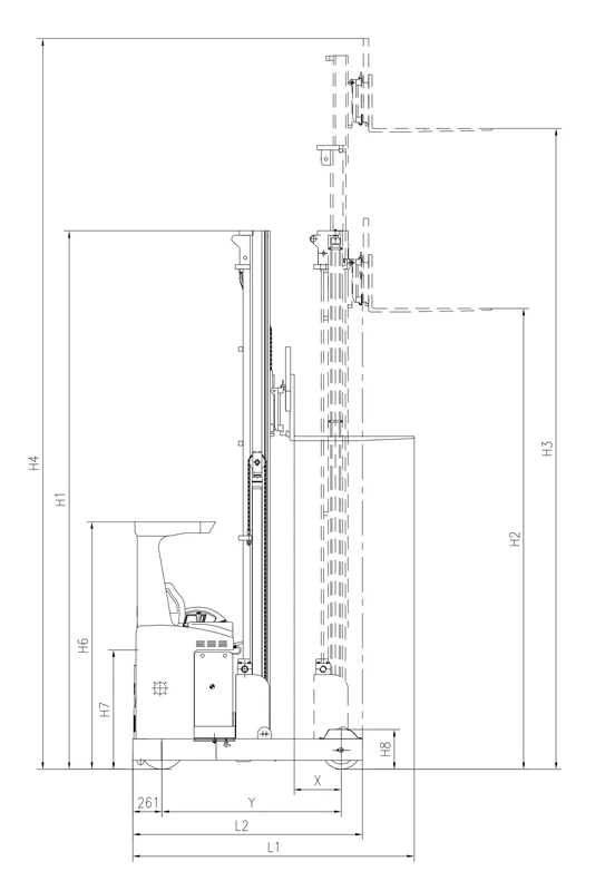 Electric Reach Truck (REV20) 2000 kg 3000-7400 mm - view 2