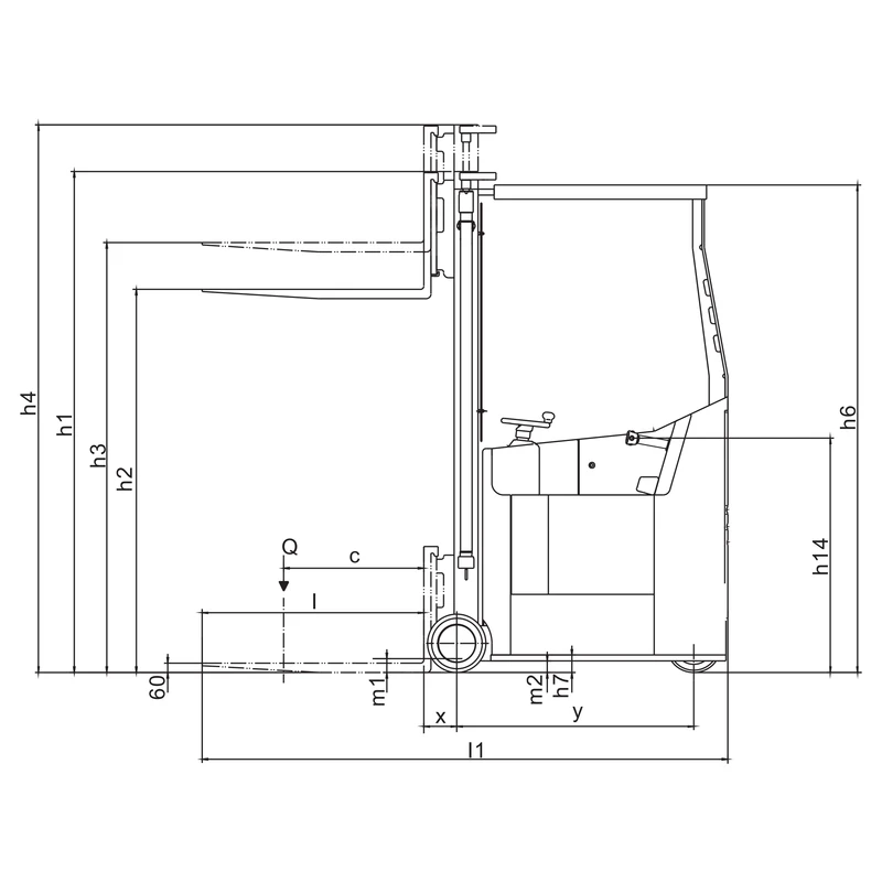 Narrow Aisle Forklift Truck (REV10ST-A/REV10ST-B) 1000 kg 3000 mm - view 2