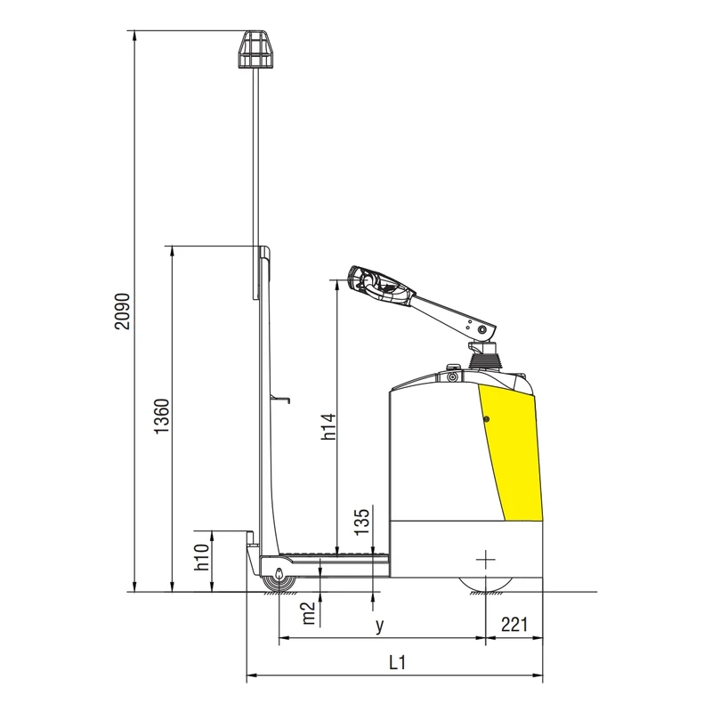 Electric Tow Tractor (VEV20ST/VEV30ST) 2000-3000 kg - view 2